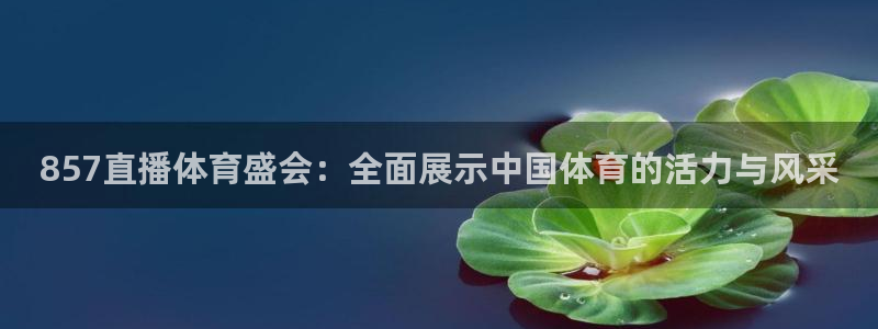 857直播体育盛会：全面展示中国体育的活力与风采