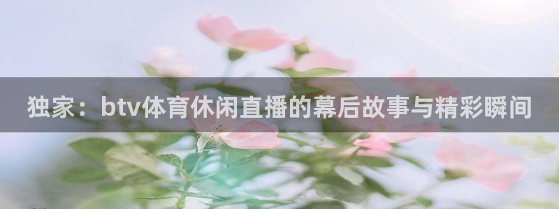 独家：btv体育休闲直播的幕后故事与精彩瞬间