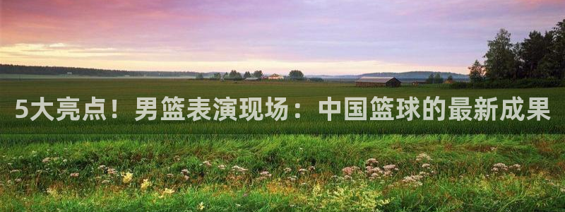 5大亮点！男篮表演现场：中国篮球的最新成果