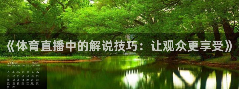 《体育直播中的解说技巧：让观众更享受》
